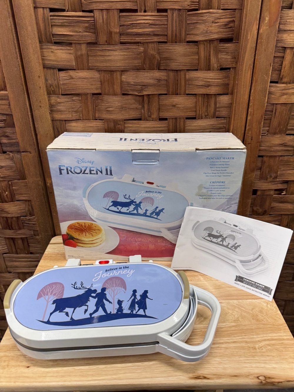 Disney Frozen II Light Blue and Navy Pancake Maker